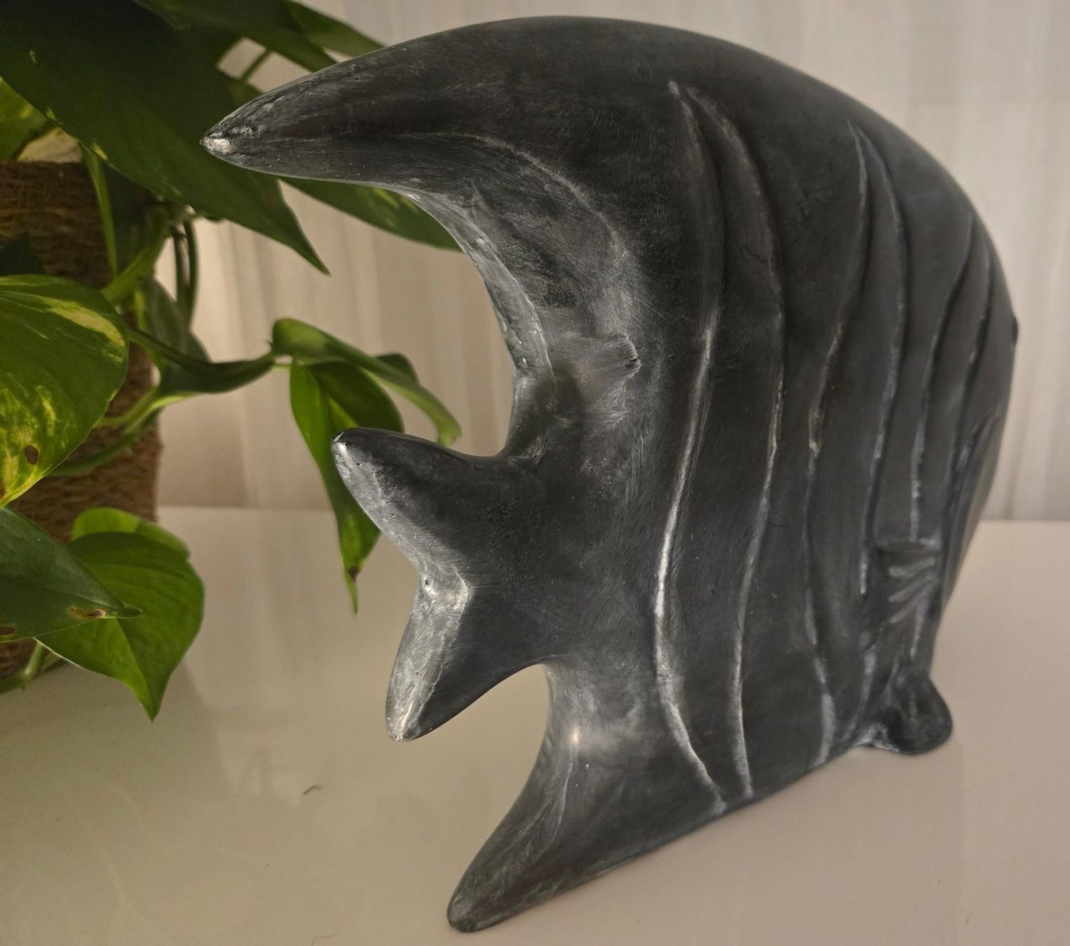 Skulpturen & Statuen: Dekorative Fisch-Skulptur, Top! – Neu (gemäss Beschreibung) aus Rheinsulz von Dred 4