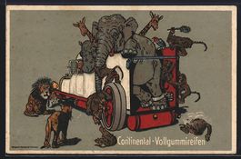 Reklame Continental-Vollgummireifen, Las
