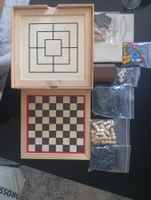 Brettspiel-Sammlung: Schach, Dame, Backgammon, Mühle