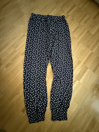 Gina Benotti Sommerhose Gr. 36/38, dunkelblau mit Punkten