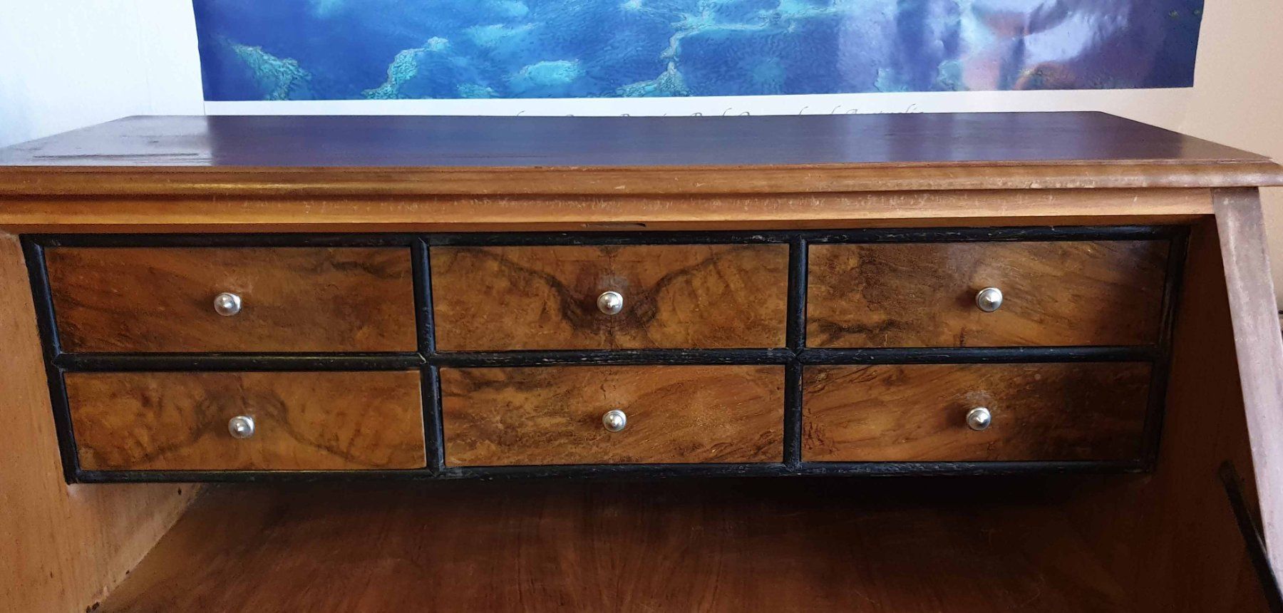 Cassettiere: Sekretär Holz, Schreibtisch-Kommode – Usato da Luzern venduto da Tangerine6 3