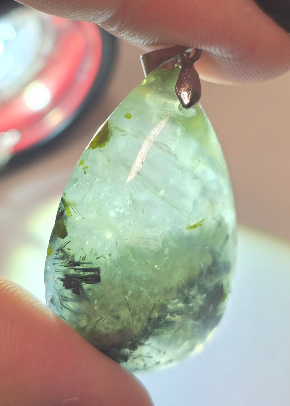 Minerali & Pietre curative: Prehnit Anhänger D – Nuovo e nell'imballaggio originale da Matzingen venduto da Shay_Crystalz 1