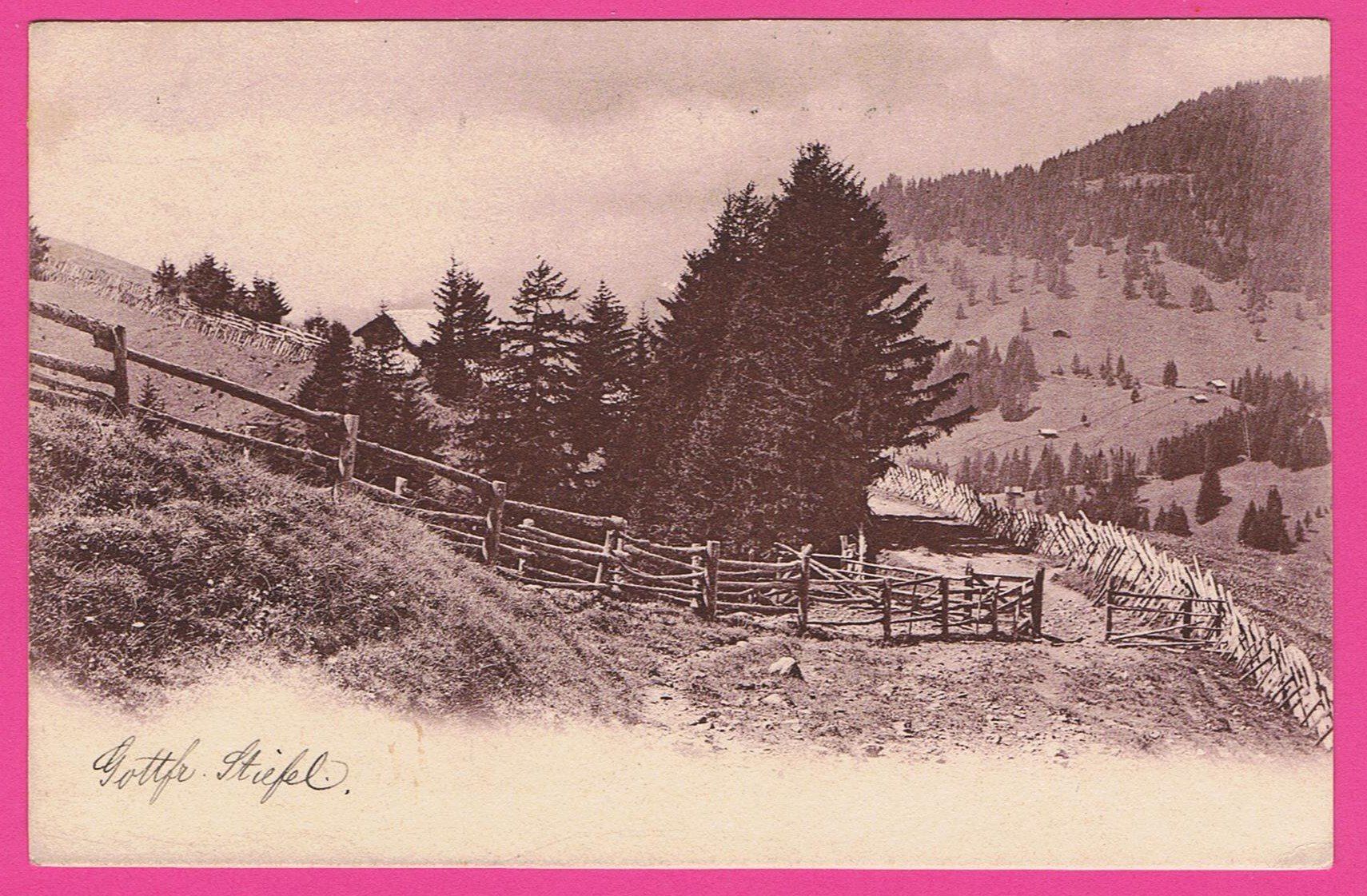 Cartoline postali: Landschaft gel 1908 – Usato da Einsiedeln venduto da dillie