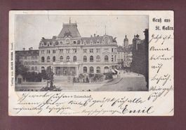 ST. GALLEN - Unionsbank - 1900 // Riss und Eckbug //