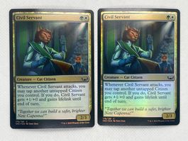 MTG 2x Civil Servant Foil - New Capenna - Top Zustand!