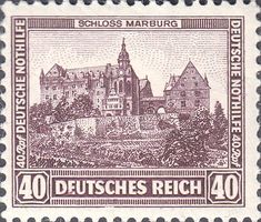 Deutsches Reich 478 Höchstwert Burgen+Schlösser Marburg **