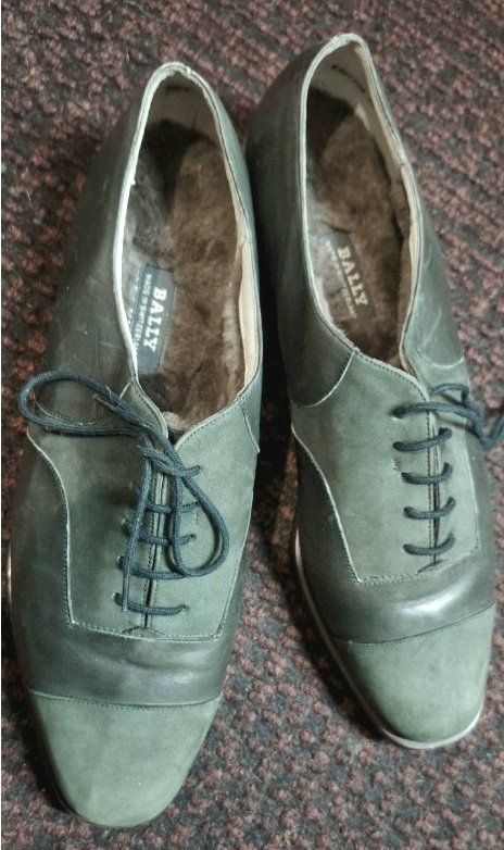 Bally Damenschuhe: "Bally" Leder Schuhe, Grün – Gebraucht aus Emmenbrücke von abu_9mj8