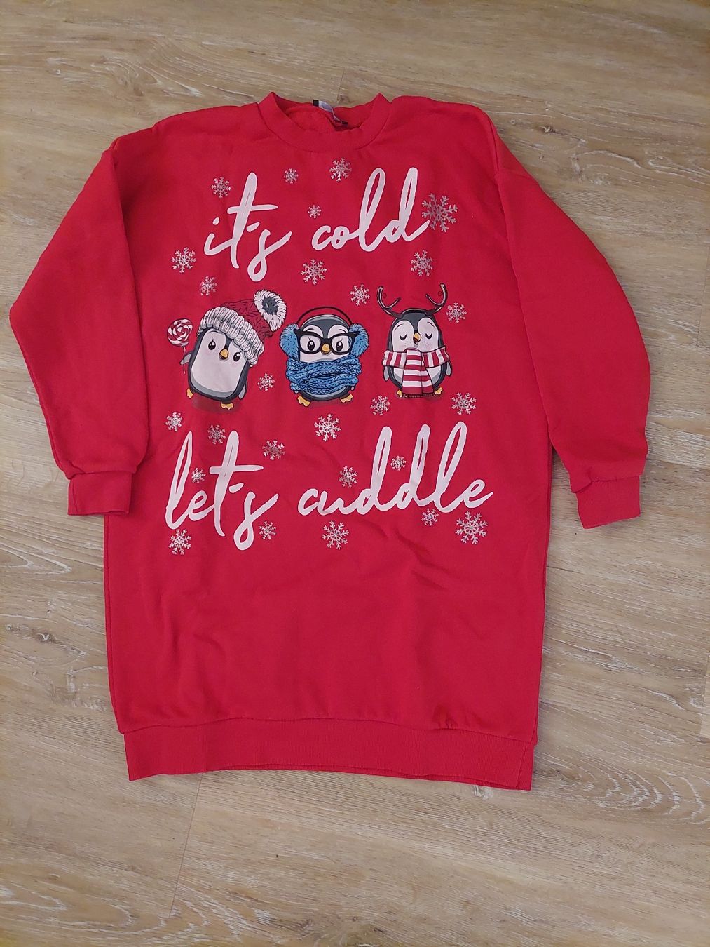 Maglioni & Felpe: Roter Winter-Pulli mit Pinguinen - Grösse S – Usato da Neftenbach venduto da Kim_Baggi