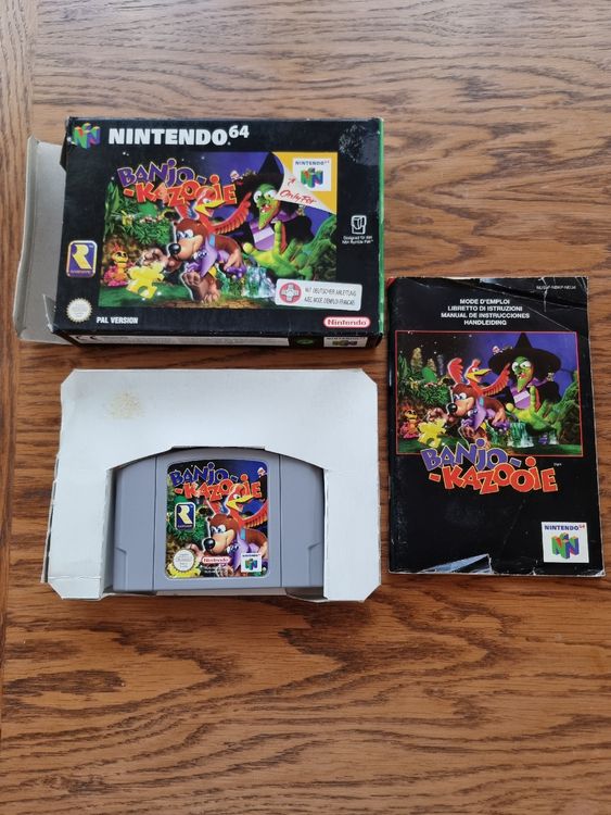 Lot de 7 manuels/livrets N64 PAL - Banjo Kazooie, Tooie