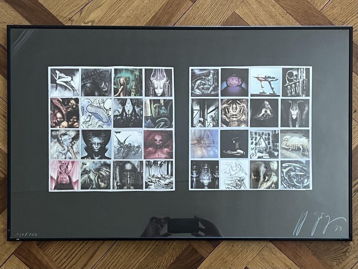 Grafiken & Lithographien: Ex Libris von HR Giger, 1989 - handsigniert & gerahmt – Gebraucht aus Zürich von juergarno