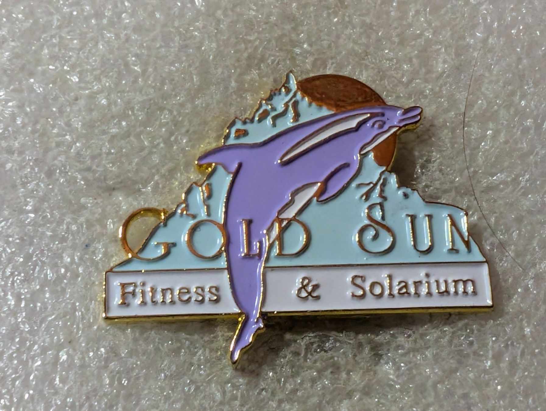 Placchette & Badge: Ansteckpin 131: Gold Sun – Usato da Oppligen venduto da Pin-Fall-Shop