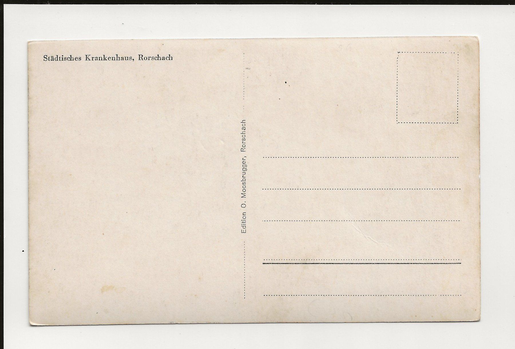 Cartoline postali: AK ca. 1930 Städtisches Krankenhaus Rorschach SG – Usato da Greifensee venduto da 315WDO 1