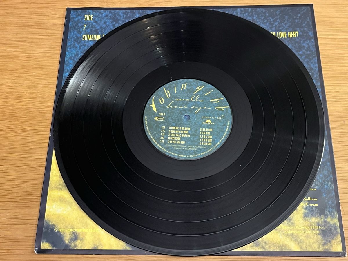 Dischi in vinile: Robin Gibb Walls have eyes Lp – Usato da Basel venduto da Vinyloase 4