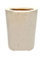 Vase vintage en céramique d'art craquelée
