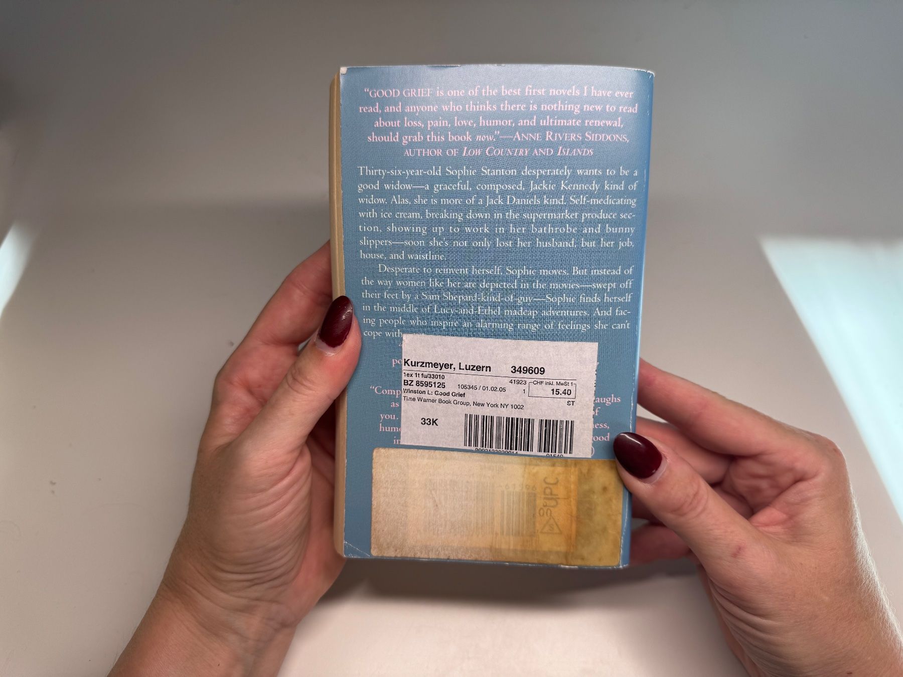 Libri: NOVEL: Lolly Winston, Good Grief – Usato da Grosswangen venduto da English_books 9