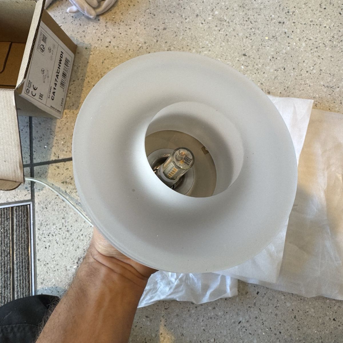 Lampadari & plafoniere: Pendelleuchte Chrom/Glas mit G9-LED – Nuovo (secondo la descrizione) da Klingnau venduto da Cola_Vanille 2
