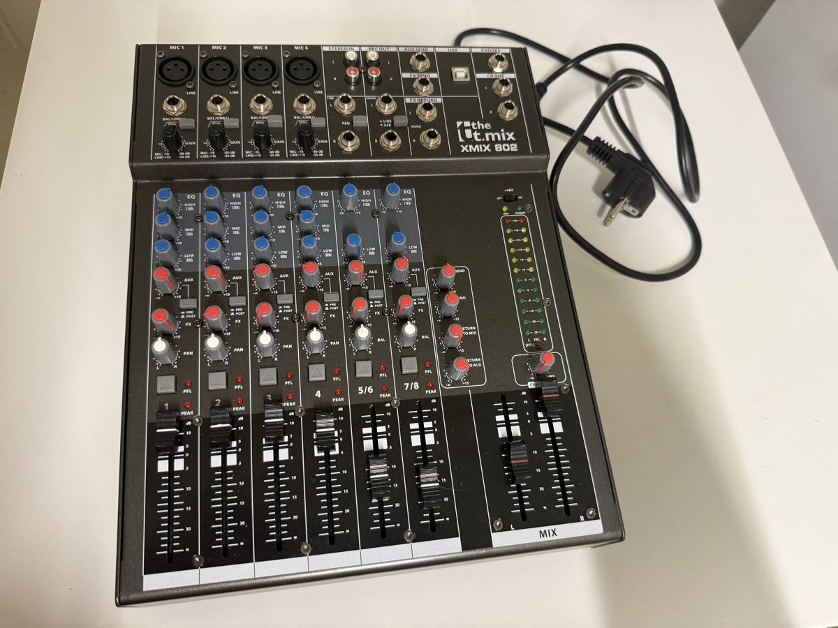 Console di mixaggio: Ab CHF 1 The t.mix 802 USB Mixer – Usato da Zürich venduto da CottleGuitar