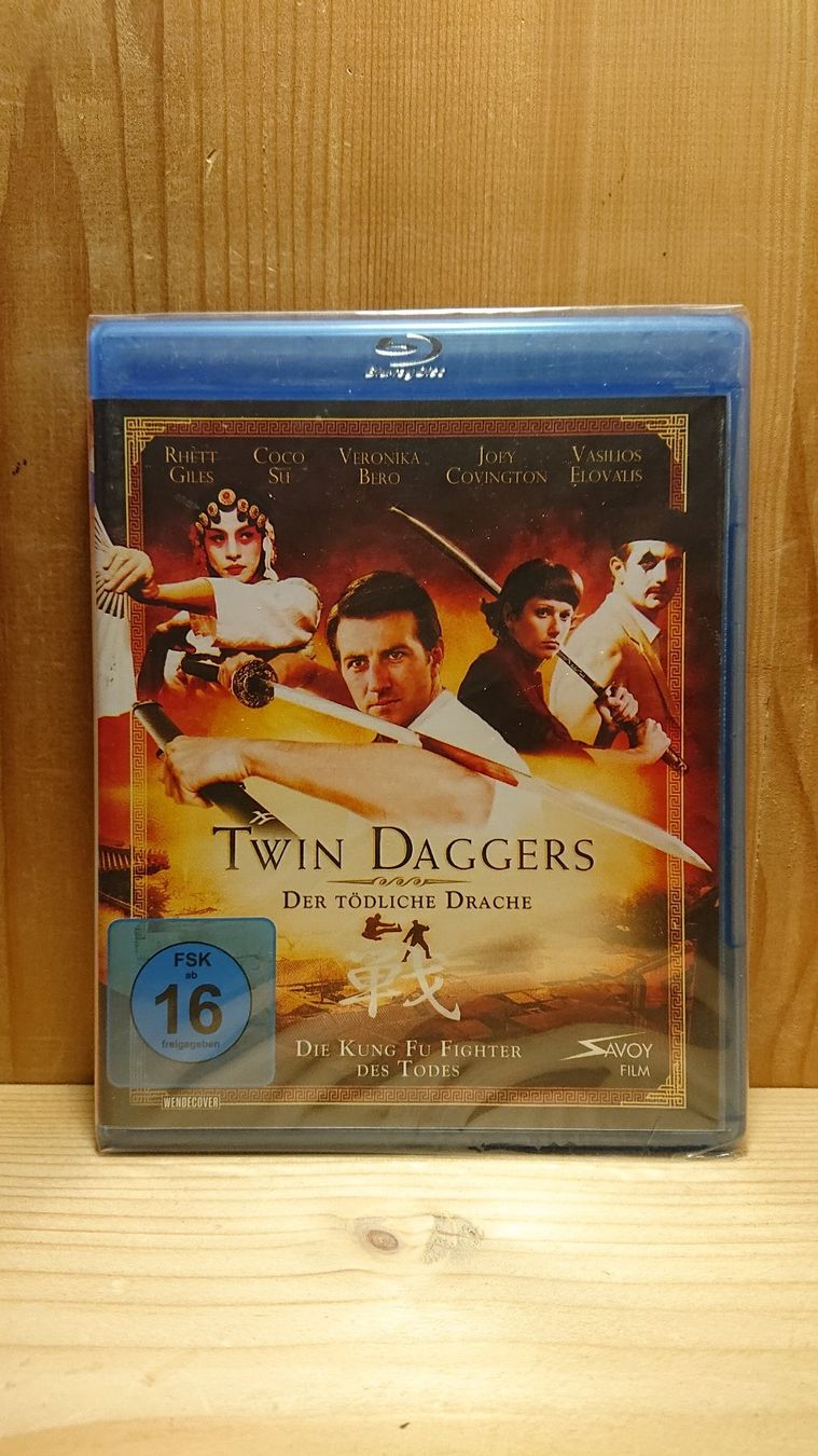 Tutti i DVDs: TWIN DAGGERS Der tödliche Drache Blu-Ray – Nuovo e nell'imballaggio originale da Wilderswil venduto da Exebub