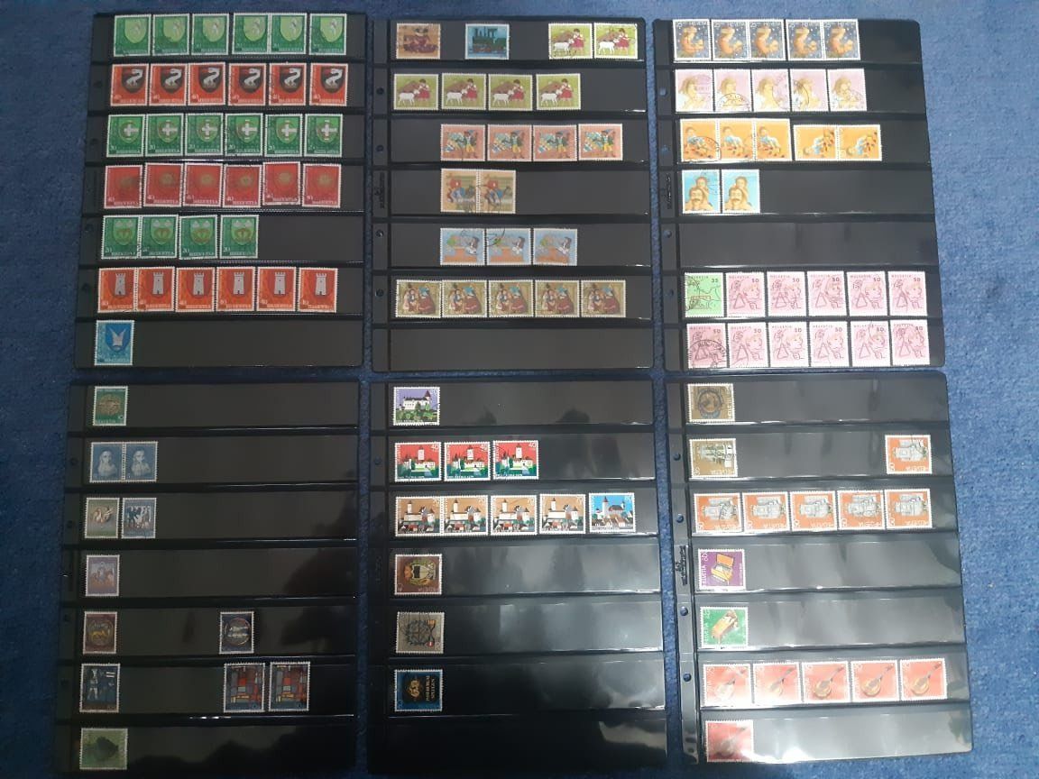 Tutti i francobolli: Schweizer Briefmarken in Ringalbum blau – Usato da Dulliken venduto da Airliner2 7