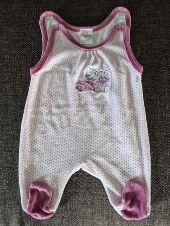 Baby Girl's Pink Sleeveless Romper - Size 50
