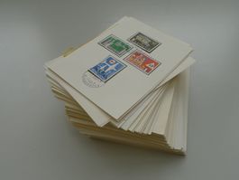 1943-2001, Sammlung PTT-Faltblätter, 130 Stück