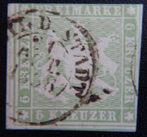 Württemberg Kat. 8 gest. 1857 70 Euro