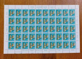 Postfrisch, gültige Schweizer Frankatur, Briefmarkenbogen