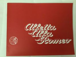 Alfa Alfetta Verkaufsprospekt 28 Seiten 1975