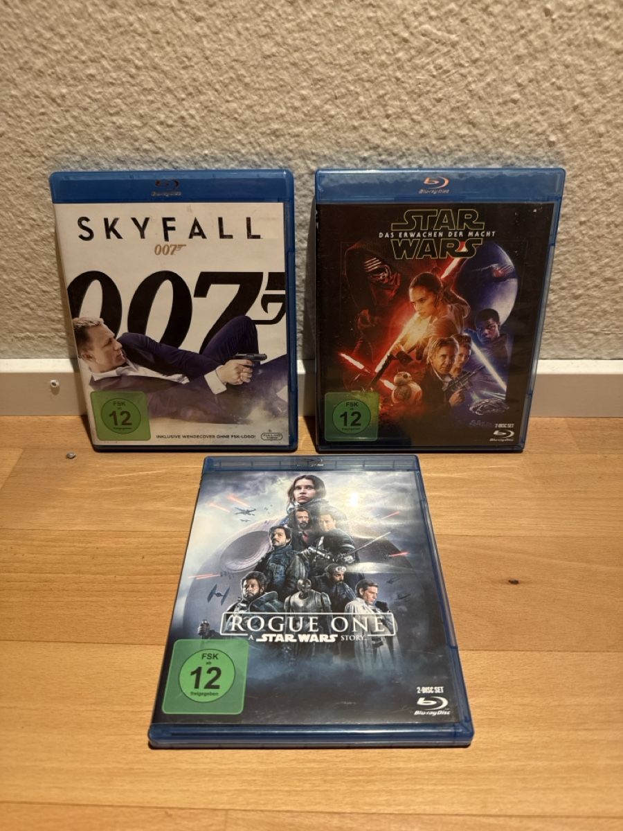 Alle DVDs: Skyfall, Star Wars 7, Rogue One Blu-ray bundle – Neu (gemäss Beschreibung) aus Zürich von Buddymike