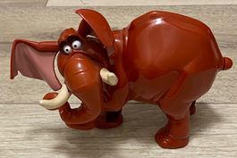Spielzeugfigur Elefant rot Kunststoff unbespielt Top
