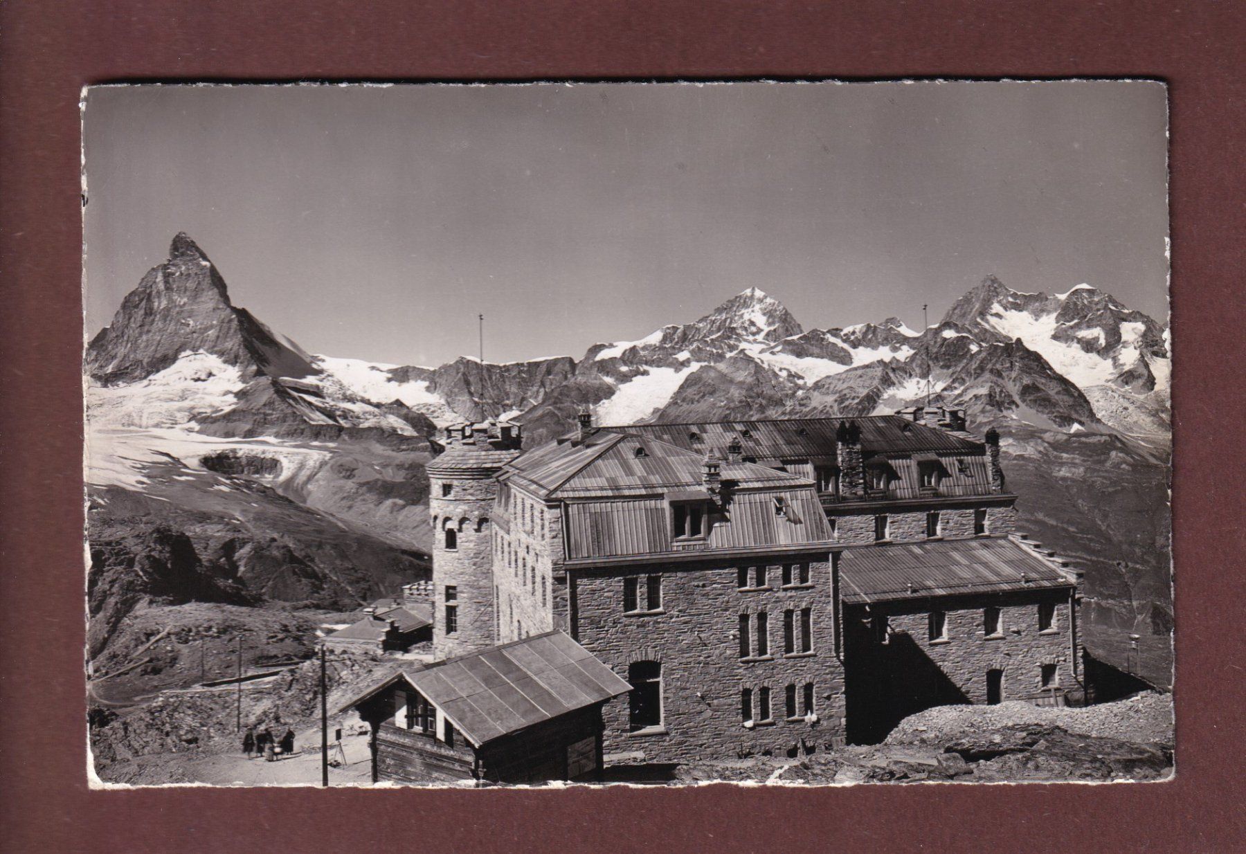 Cartoline postali: GORNERGRAT - Hotel - Matterhorn - 1942 – Usato da Pully venduto da nicecards-shop