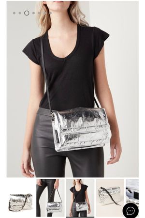 Marc Jacobs – Kissentasche in Platin Crossover, Schultertasc