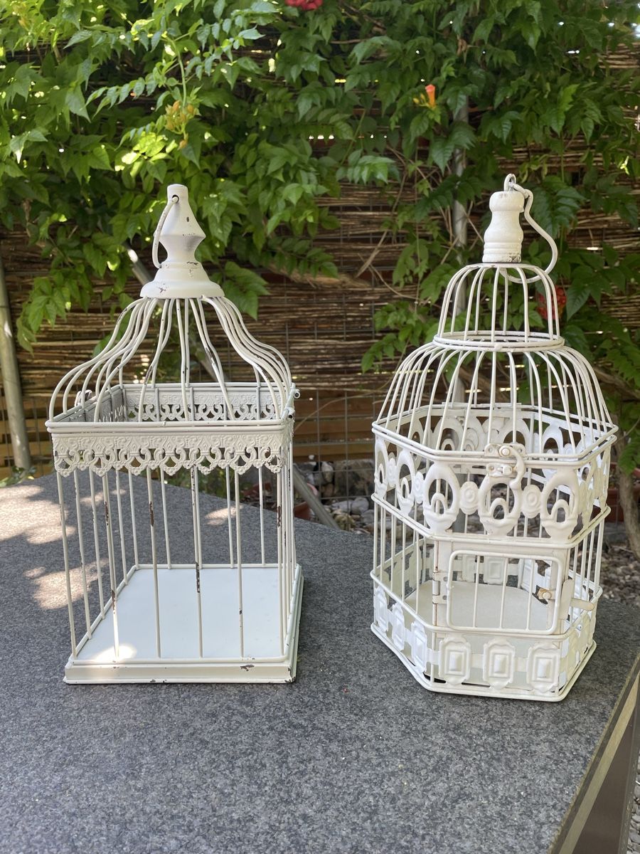 Casette per uccelli: 2x Shabby Chic Vogelkäfig Deko Kerzen – Usato da Niederbüren venduto da poschti