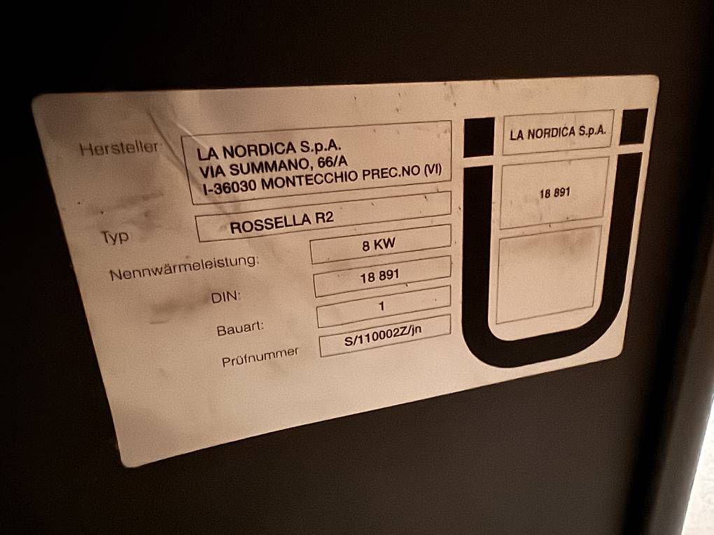 Stufe caminetto: Ofen Nordica Rossella R2 – Usato da Bremgarten AG venduto da muehlemannl 1