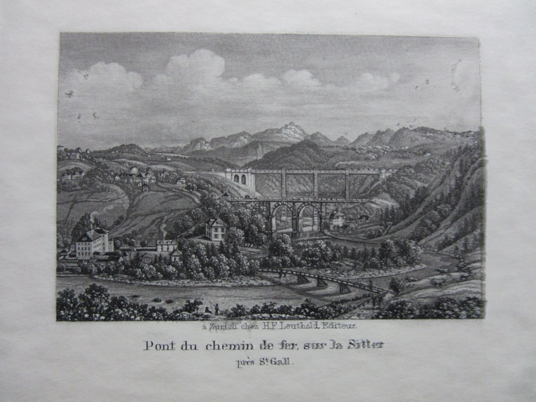 Incisioni: ST.GALLEN AQUATINTA – Usato da Gersau venduto da grafik-kunst 1