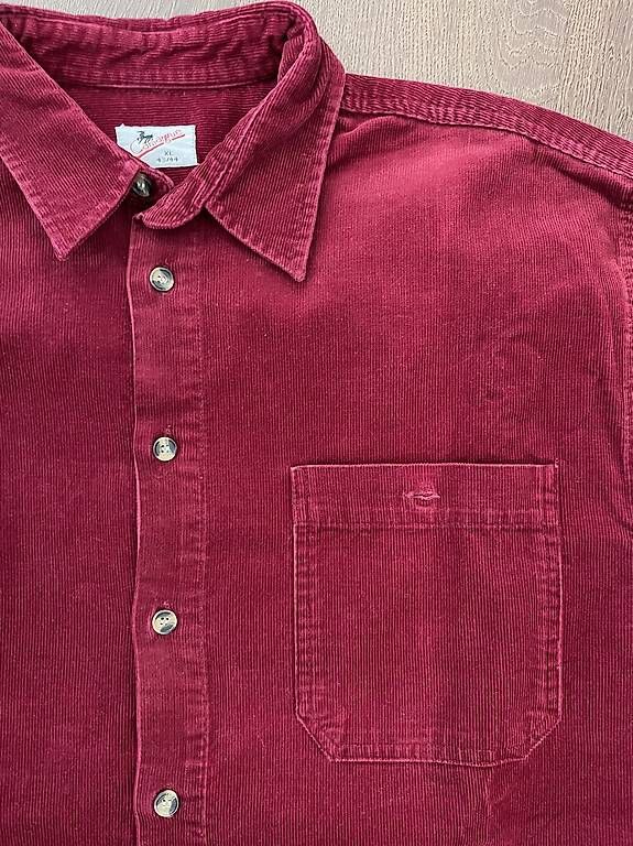 Blusen: Kordhemd, XL, Rot – Gebraucht aus Zürich von joe_zh8048 2