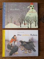 2x Gebrüder Grimm Bücher - Frau Holle & Die 7 Raben