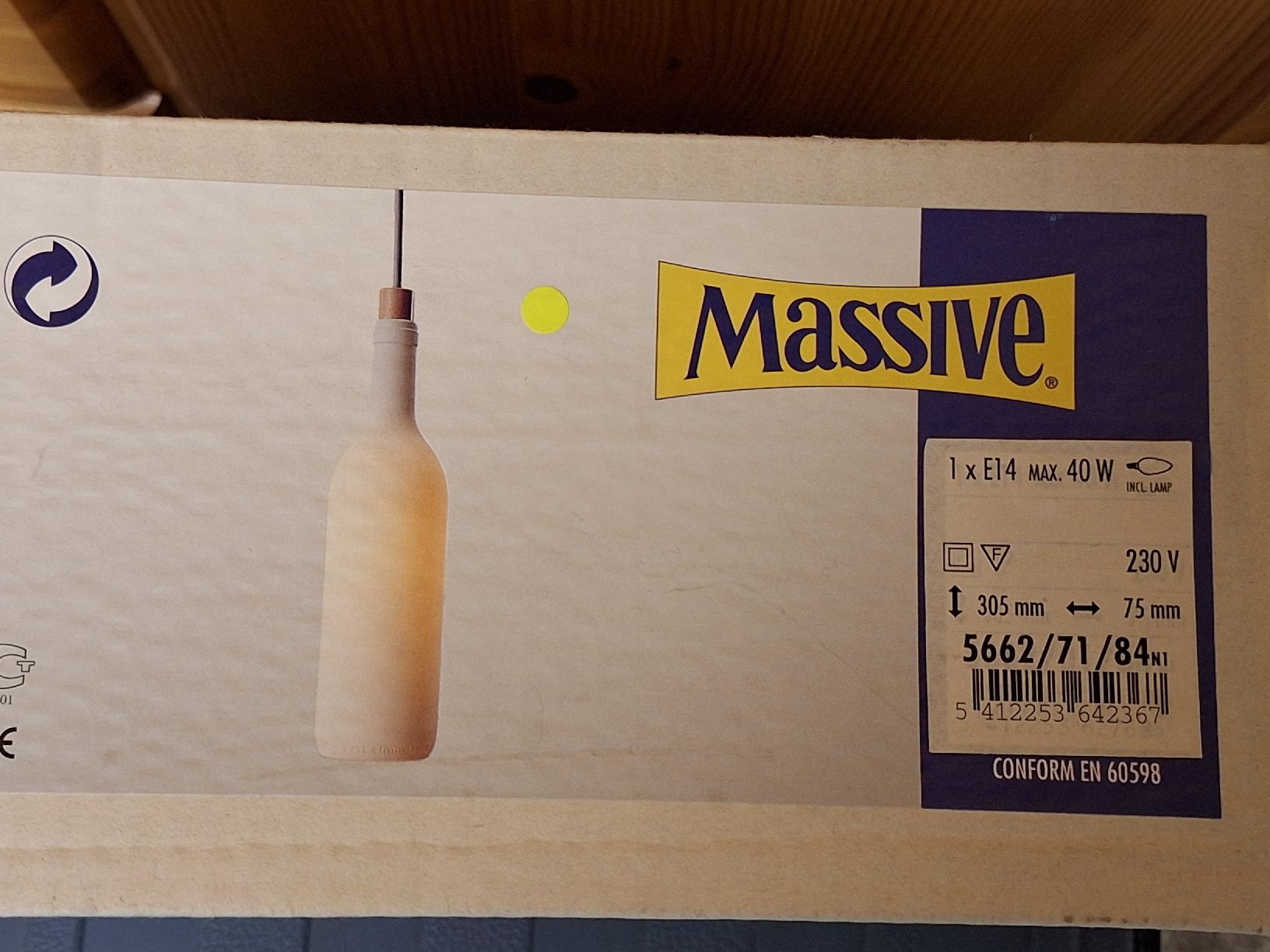 Lampadari & plafoniere: Pendelleuchte, gelbe Flasche – Nuovo (secondo la descrizione) da Niederglatt ZH venduto da Moeb-7