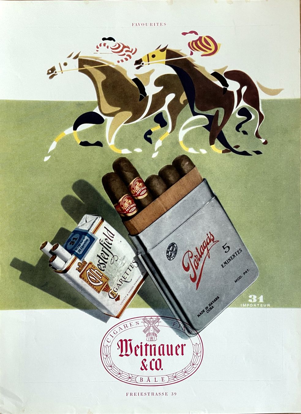 Foto & Immagini: Weitnauer Cigarettes - Alte Werbung / Publicité 1952 – Usato da Savagnier venduto da Ne2065