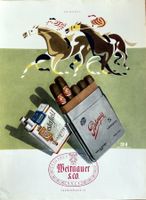 Weitnauer Cigarettes - Alte Werbung / Publicité 1952
