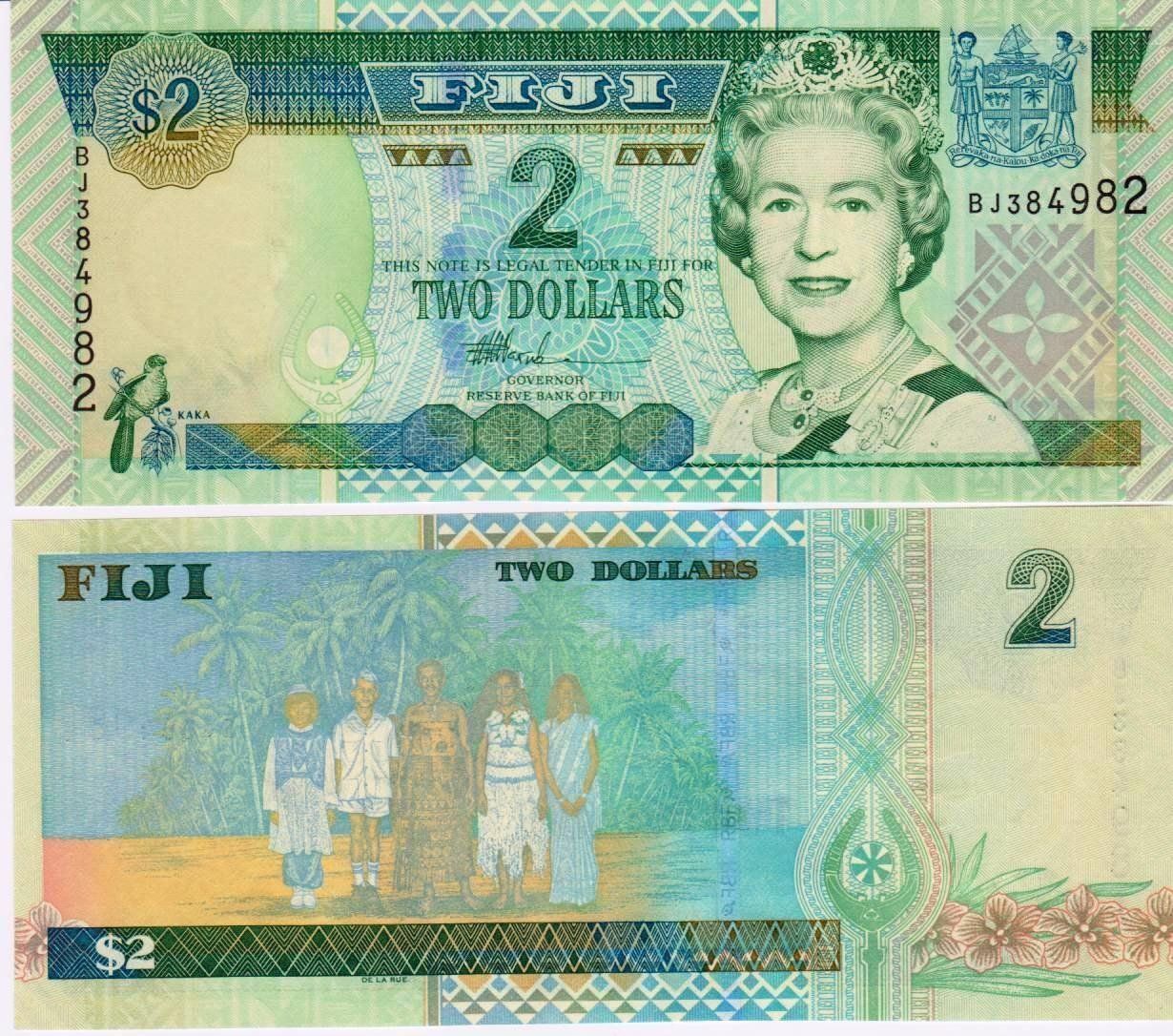 Banconote: FIDJI 2 DOLLARS 2002 (UNC) QII – Nuovo (secondo la descrizione) da Sonceboz-Sombeval venduto da Simuncons