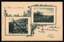 AK Aarburg, Ortsansicht und Partie an der Brücke