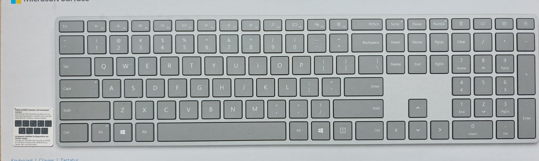 Microsoft Tastiere: Microsoft Wireless Keyboard, Swiss Layout, Like New – Nuovo (secondo la descrizione) da Aarau venduto da billsg 1
