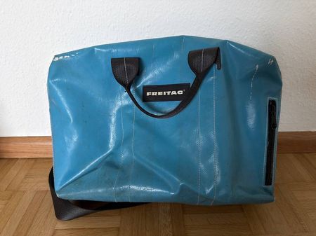 Freitag Tasche Hellblau MESSENGER BAG / LAPTOP BAG