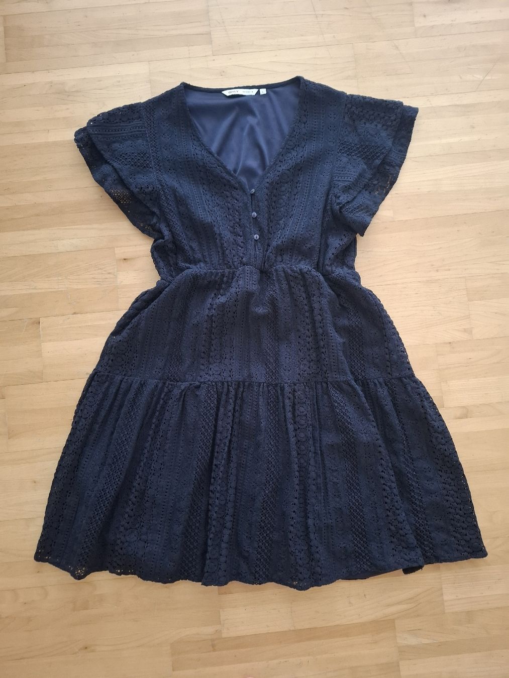 Only Vestiti: Kleid ONLY dunkelblau Spitze Gr. L fast neu – Nuovo (secondo la descrizione) da Grosswangen venduto da fesch01 1