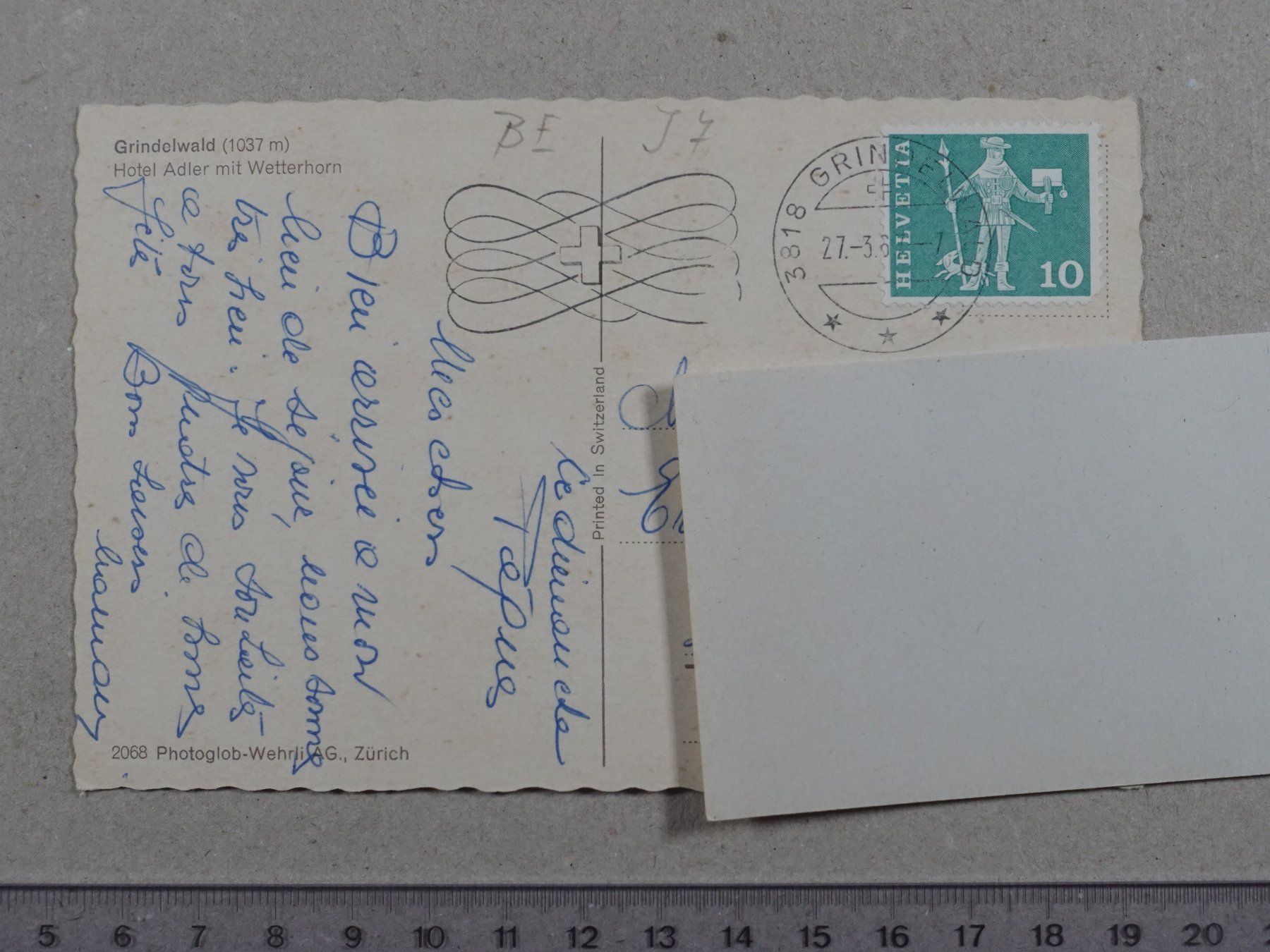 Cartoline postali: Grindelwald, 1967 – Usato da Lenzburg venduto da fh1 1