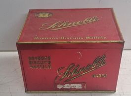 Alte Blechdose SCHNEBLI Bonbons Biscuits Waffeln Baden CH