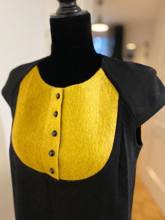 Handmade Designerkleid (Unikat, Gr. S/M)