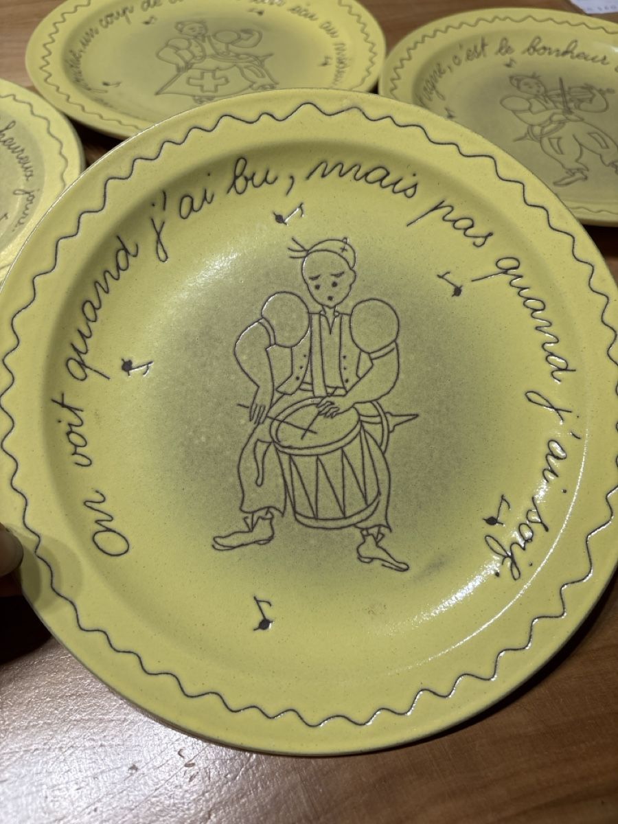 Teller: 5 Fondue Teller – Gebraucht aus Rümlang von resale35 2