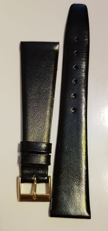 Bracelet Montre Cuir Couture Akteo Boucle Dorée 18 - 19,50